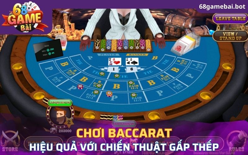 Cách chơi Baccarat hiệu quả với chiến thuật gấp thếp