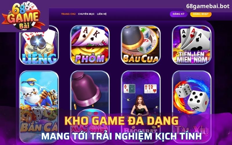 Giới thiệu kho game tại 68 Game Bài